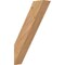 Ekena Millwork 5 1/2"W x 20"D x 32"H Traditional Smooth Knee Brace, Western Red Cedar BRC06X20X32TRA00SWR - alternate 1